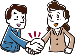 親族内承継のイラスト